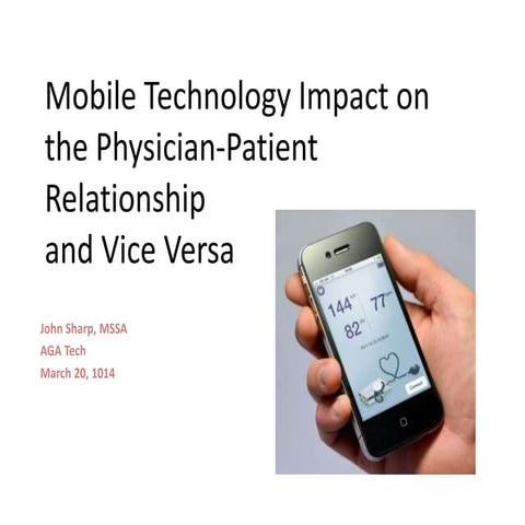 Mobile technology impact   AGA Tech Summit - March 2015