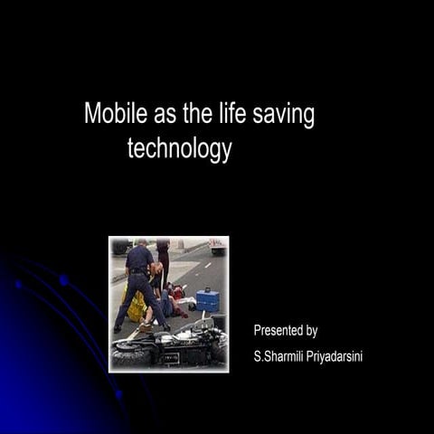 Mobile Technology To Save Lives