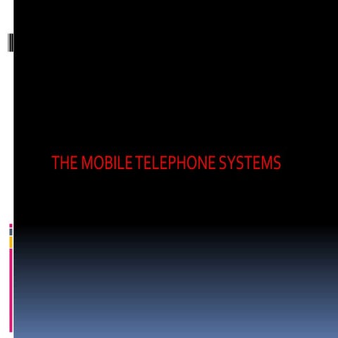 Mobile telephone systems