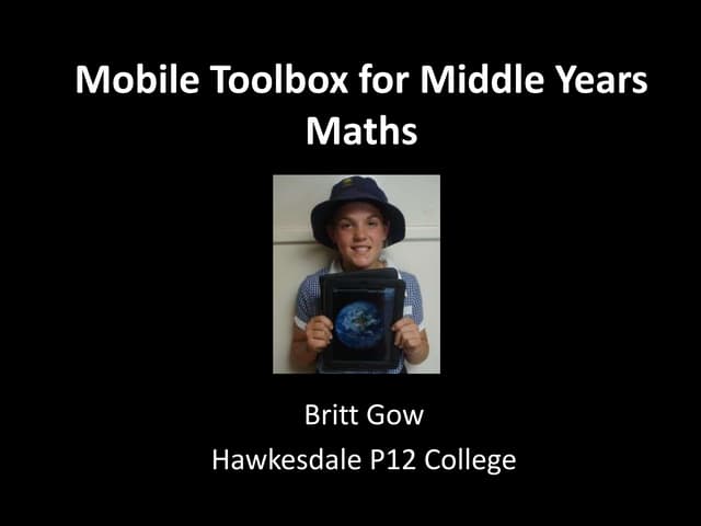 Mobile Toolbox for Middle Years Maths
