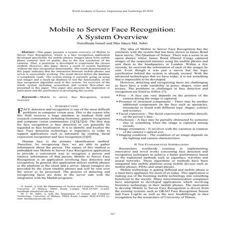 Mobile to server face recognition. Skripsi 1.