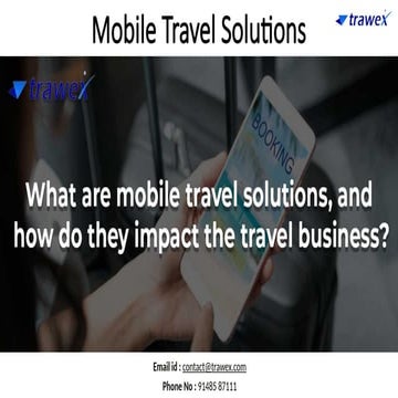Mobile Travel Solutions | B2B and B2C Travel App