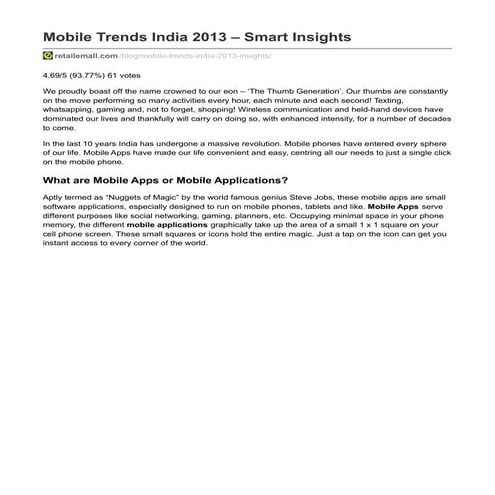 Mobile trends india_2013__smart_insights