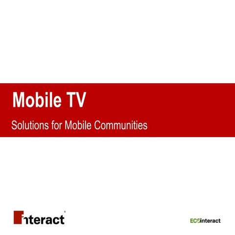 Mobile Tv | PPT