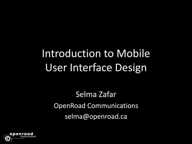 Mobile UI Design – User Centered Design and UI Best Practices