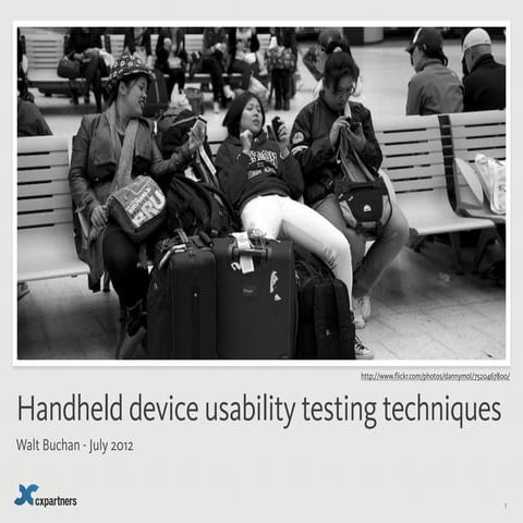 Mobile Usability Research techniques and tips