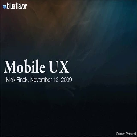 Mobile UX
