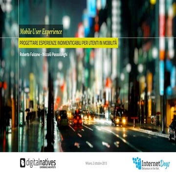 Mobile User Experience