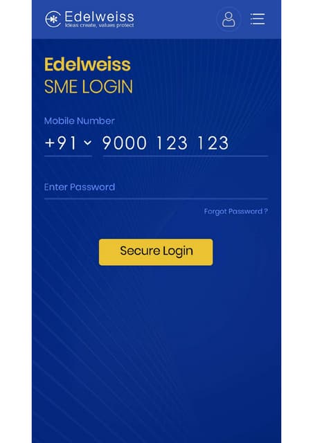 Mobile UX & CX  for Edelwises Loan Payment