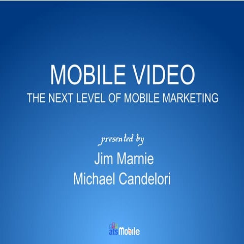 Mobile Video: The Next Level of Mobile Video