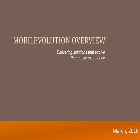 Mobilevolution corporate overview