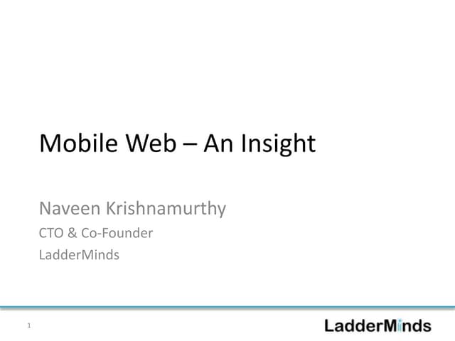 Mobile Web (HTML5 & CSS3)