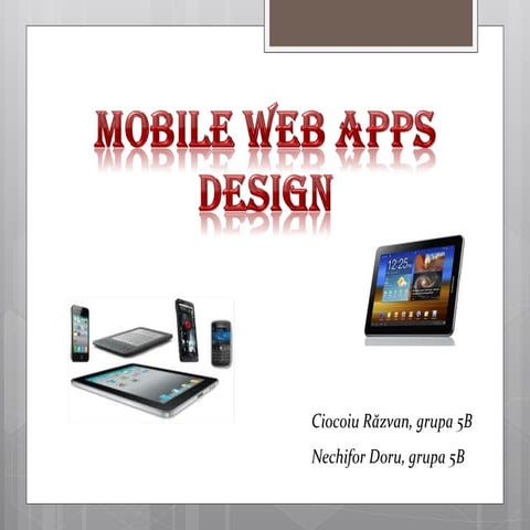 Mobile web apps design | PPT