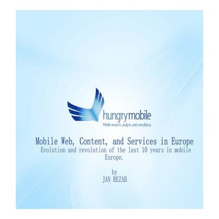 Mobile Web Content And Services In Europe