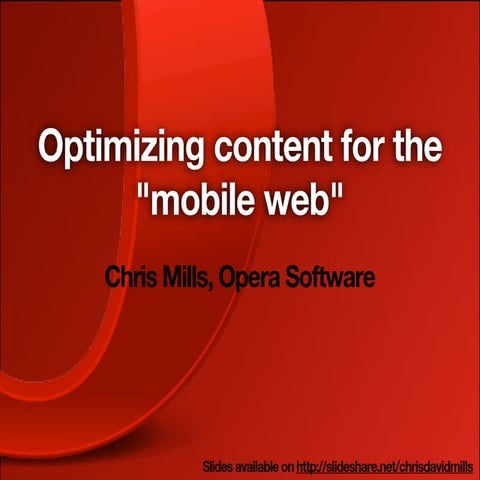 Optimizing Content for Mobile Devices