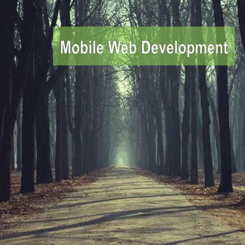 Mobile web development
