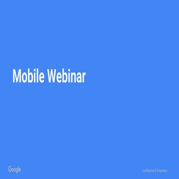 Webinar #5: Mobile indsigter og trends ft. Google 