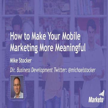 Making Mobile Meaningful