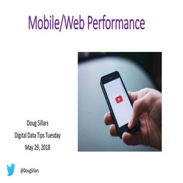 Mobile web perf Amsterdam Tech Tips