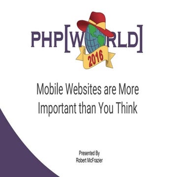 Mobile websites are more important than you think