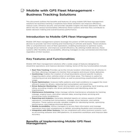 GPS Buyer's Checklist | PDF