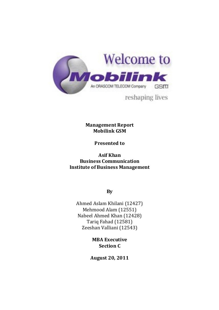 Organizational Hierarchy Chart Of Mobilink