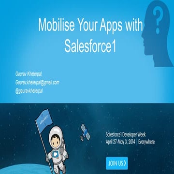 Mobilise your apps with Salesforce1