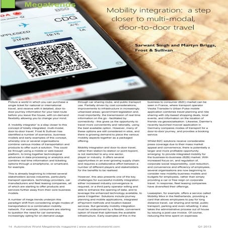 Mobilitiy integrators featuring the NS-Business Card