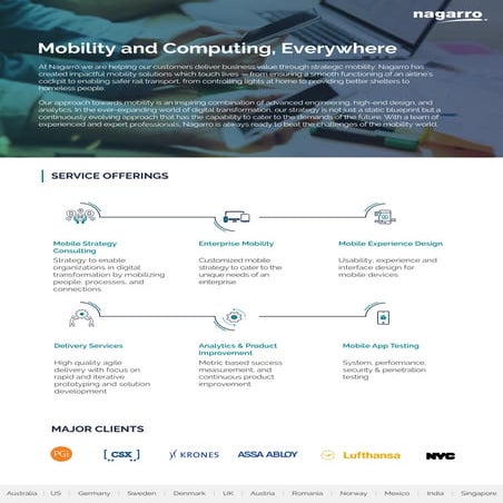 Mobility and Computing, Everywhere