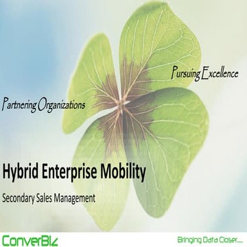 Enterprise Mobility - Secondary Sales Management
