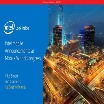Intel Atom X Mobile Processors Announcement Slides MWC 2015
