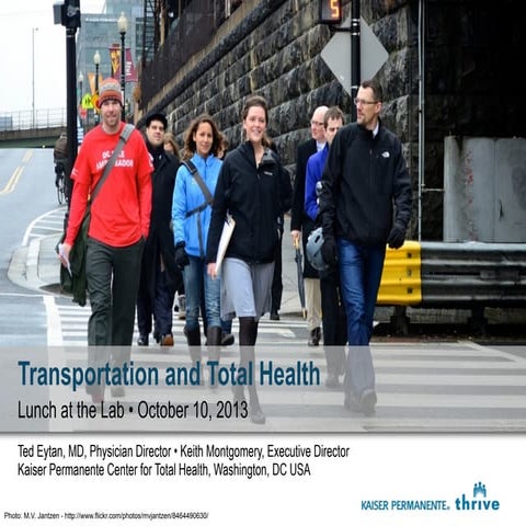 Transportation and Total Health - Arlington Mobility Lab Lunch and Learn