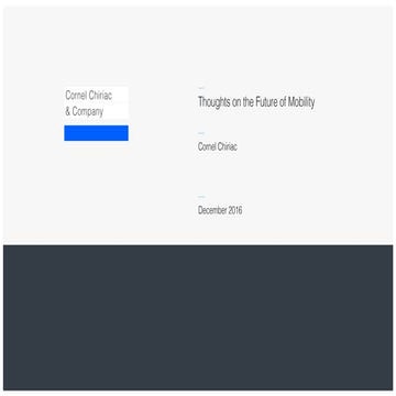 Thoughts on the Future of Mobility (Dec 2016)
