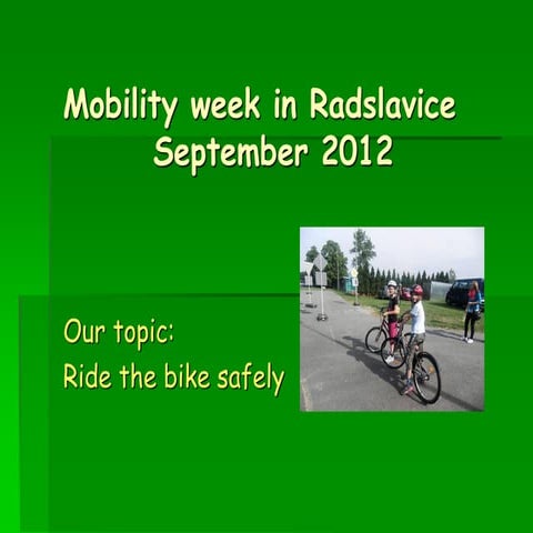 Mobility week in radslavice
