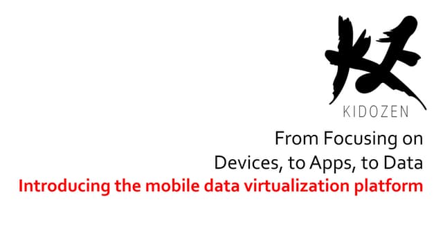 Managing BYOD Conference: Mobile Enterprise Data
