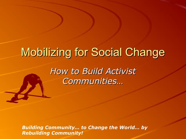 Mobilizing for social change2