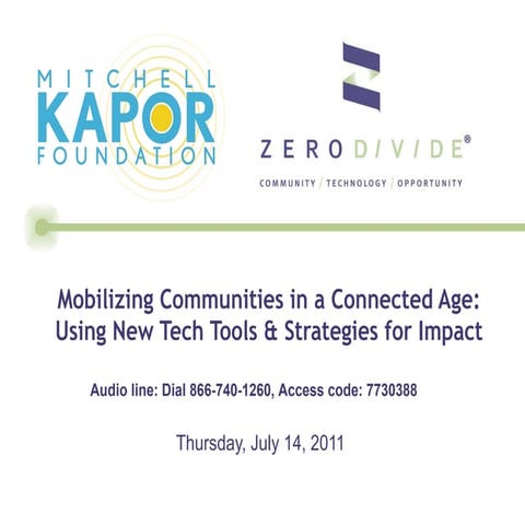 Mobilizing Communities in a Connected Age