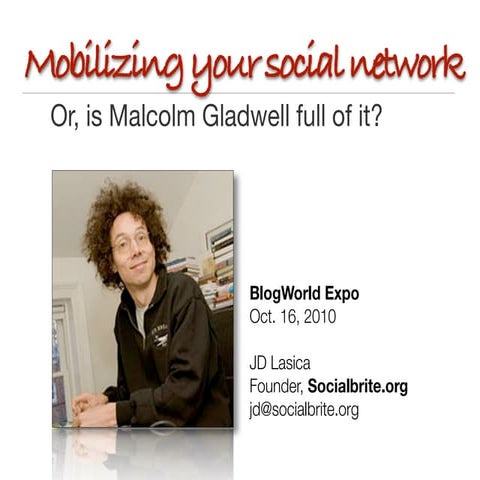 Mobilizing your social network