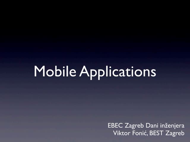 Mobile Applications