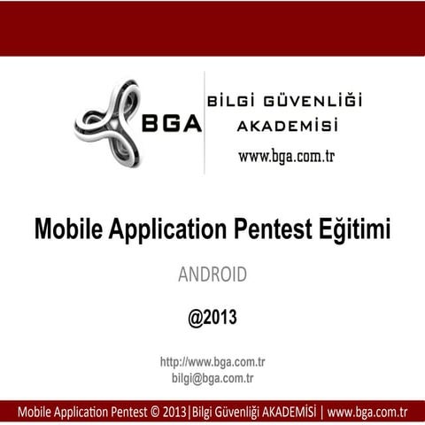 Mobil Pentest Örnek Not