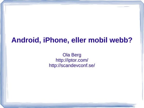 Mobil web