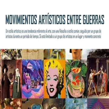 MOBIMIENTOS ARTISTICOS ENTRE GUERRAS.pptx