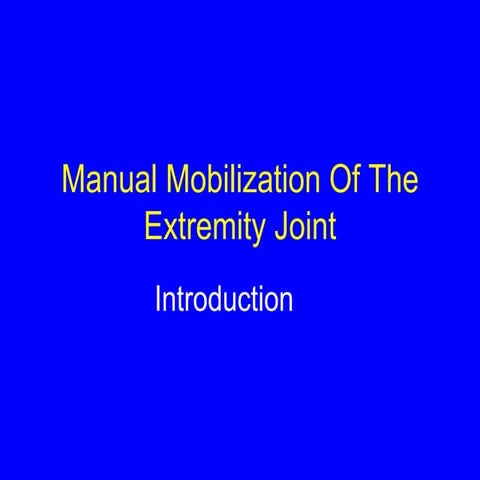 Mobility Intro Lect I