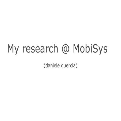 Mobisys