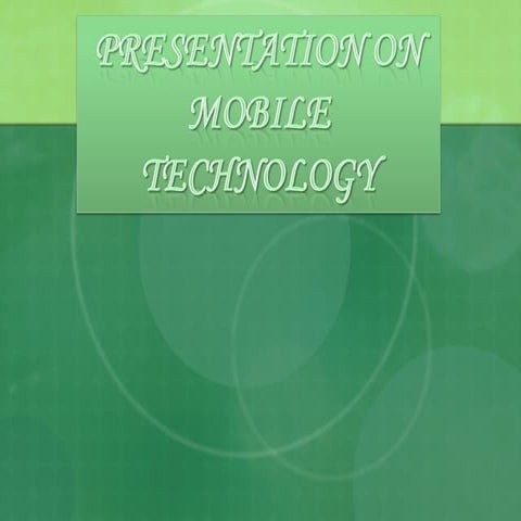 Moblie technology