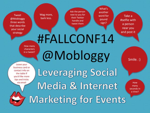 Leveraging Social Media for Events