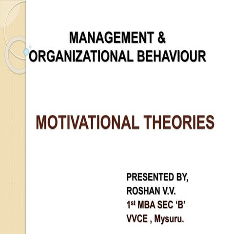 MANAGEMENT AND ORGANISATIONAL BEHAVIOUR