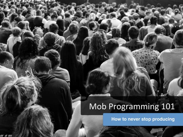 Mob programming 101 @Morpho (Groupe Safran) - 08/03/2016