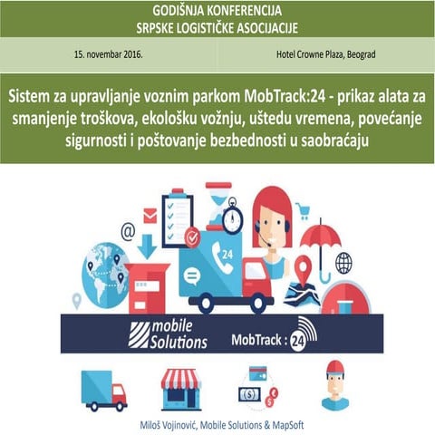 SLA 2016 Sistem za upravljanje vozinim parkom MobTrack:24 - prikaz alata za s...
