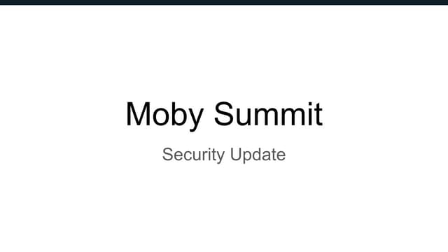LlinuxKit security, Security Scanning and Notary